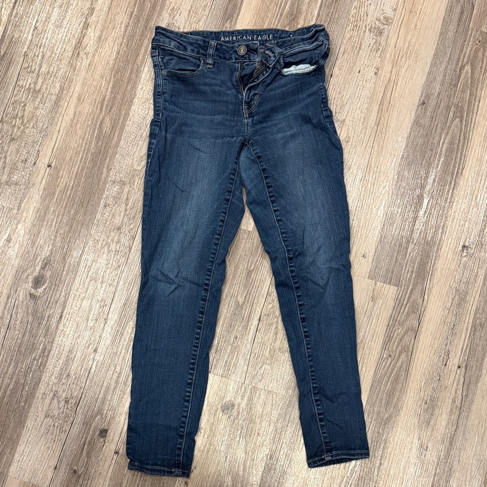 American Eagle Outfitters Women's Deep Indigo Skinny Jeans